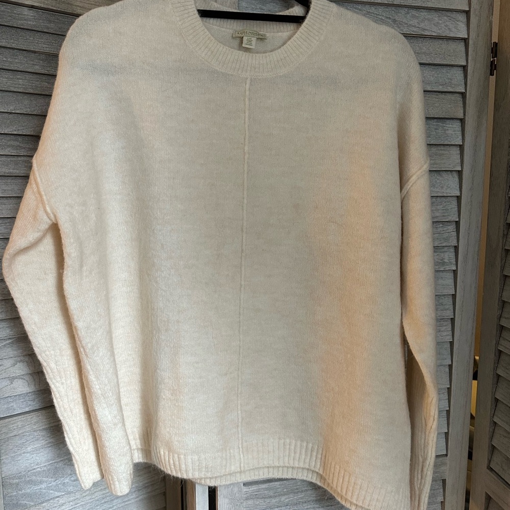 Cream Pull Over Sweater, XL, Never warn